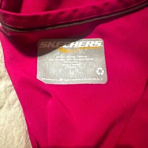 Beautiful berry color sketcher scrubs size medium top and bottom,